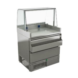 Hot Dog module with 1 neutral drawer and 1 cooling drawer