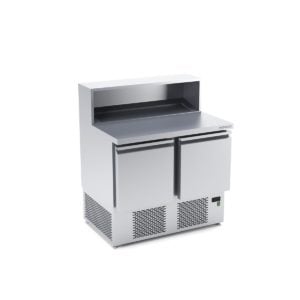 Cooling table for pizza with extension