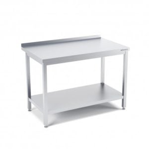 Stainless steel table for working with a shelf 1400x600x800x850