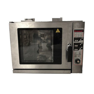 Piec konwekcyjno-parowy z elektronicznym panelem sterowania, wzdłużny układ prowadnic, 4x GN 1/1,| KROMET, 000.PK-4OUTLET